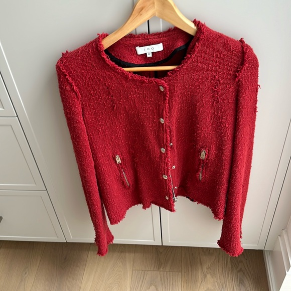 IRO red sweater/jacket - Picture 1 of 5